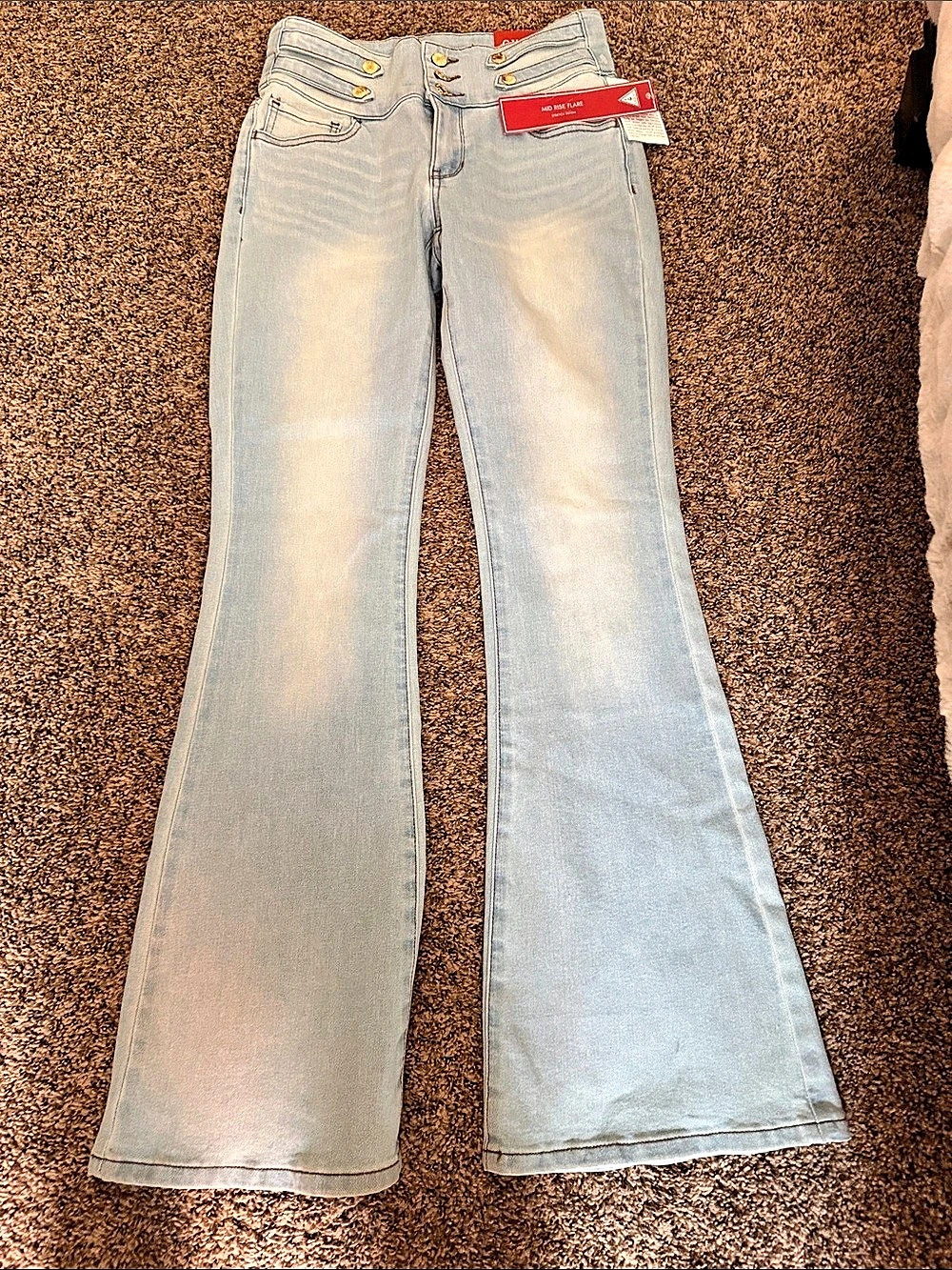 GUESS Tracy flare Jeans in Blue Waist 26 NWT